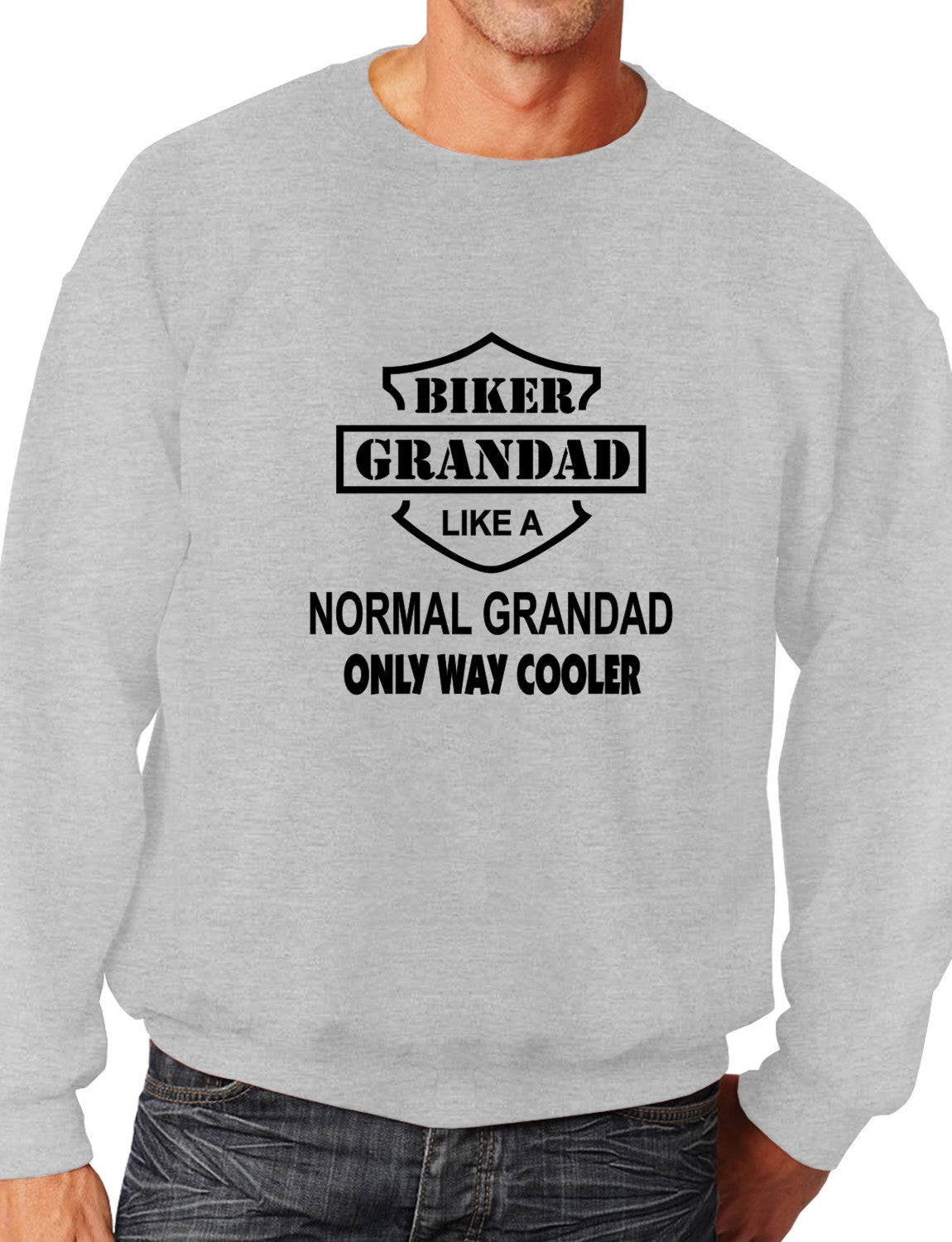 Biker Grandad Mens Sweatshirt