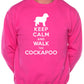 Keep Calm Walk The Cockapoo Sweatshirt