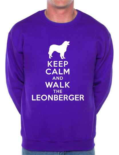 Keep Calm Walk The Leonberger Dog Lovers Sweatshirt