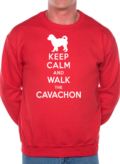 Keep Calm Walk The Cavachon Dog Lovers Sweatshirt