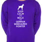 Keep Calm Walk The German Wirehaired Pointer Dog Lovers Sweatshirt