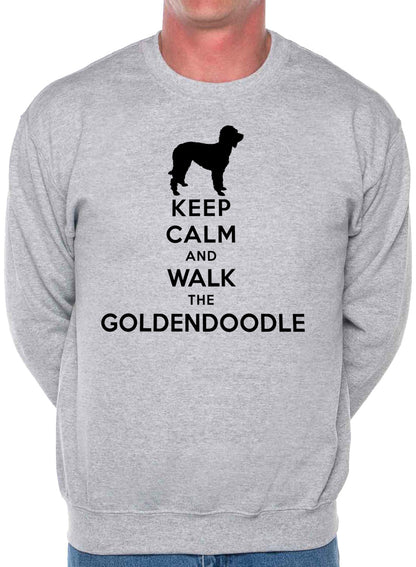Keep Calm Walk The Goldendoodle Dog Lovers Sweatshirt