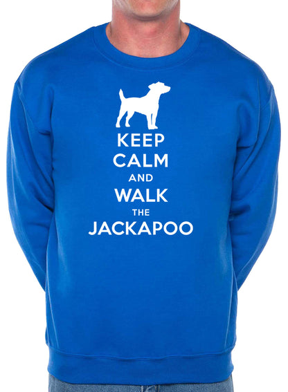 Keep Calm Walk The Jackapoo Dog Lovers Sweatshirt