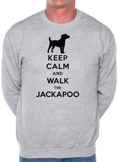 Keep Calm Walk The Jackapoo Dog Lovers Sweatshirt
