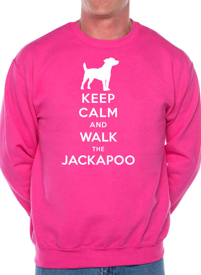 Keep Calm Walk The Jackapoo Dog Lovers Sweatshirt
