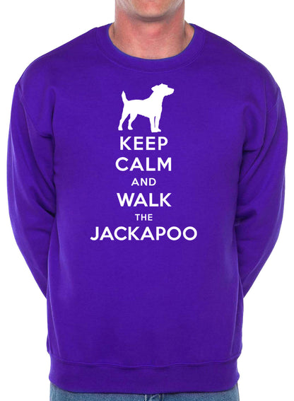 Keep Calm Walk The Jackapoo Dog Lovers Sweatshirt