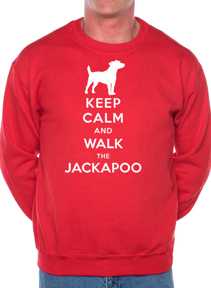 Keep Calm Walk The Jackapoo Dog Lovers Sweatshirt