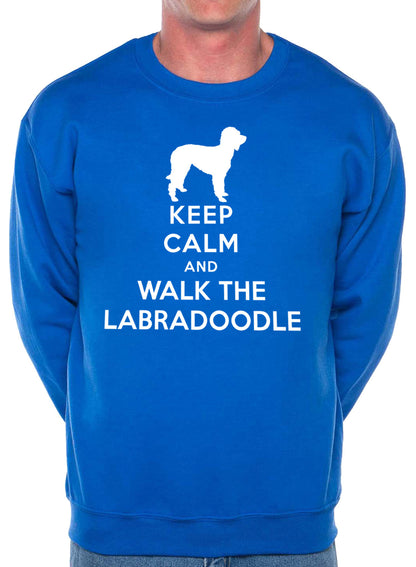 Keep Calm Walk The Labradoodle Dog Lovers Sweatshirt