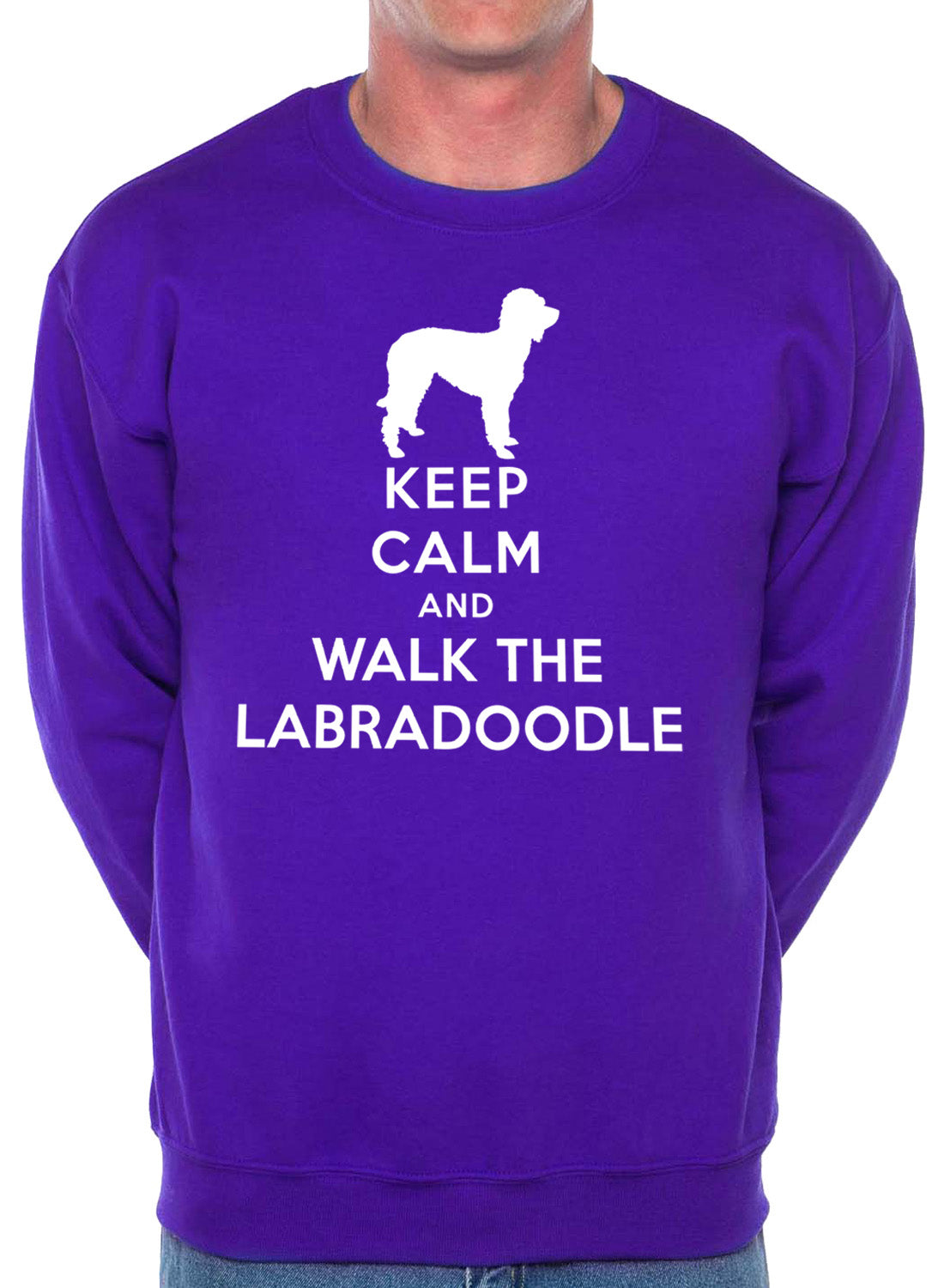 Keep Calm Walk The Labradoodle Dog Lovers Sweatshirt