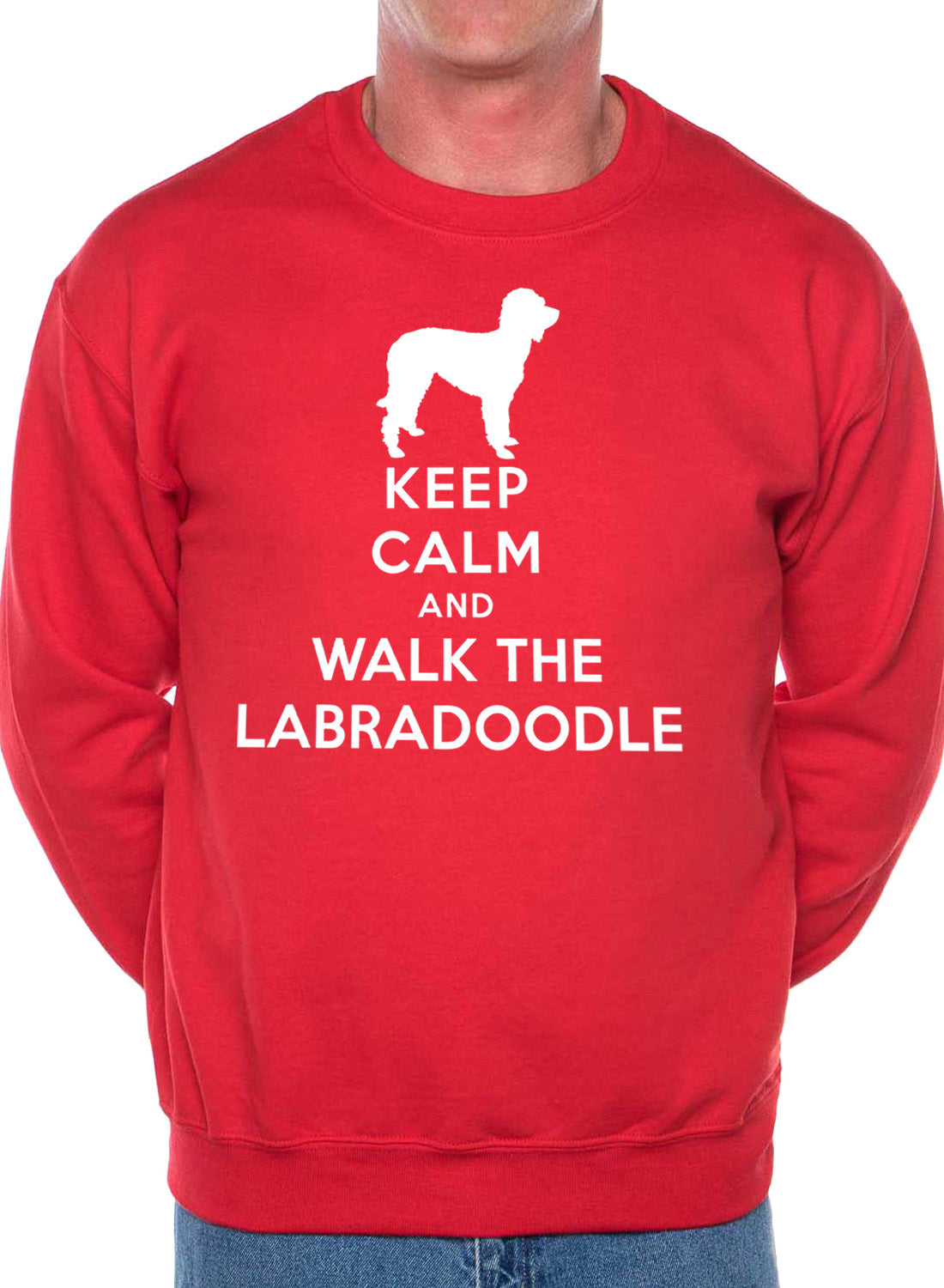 Keep Calm Walk The Labradoodle Dog Lovers Sweatshirt