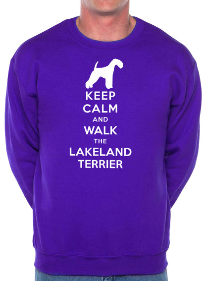 Keep Calm Walk The Lakeland Terrier Dog Lovers Sweatshirt