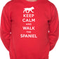 Keep Calm Walk The Spaniel Dog Lovers Sweatshirt