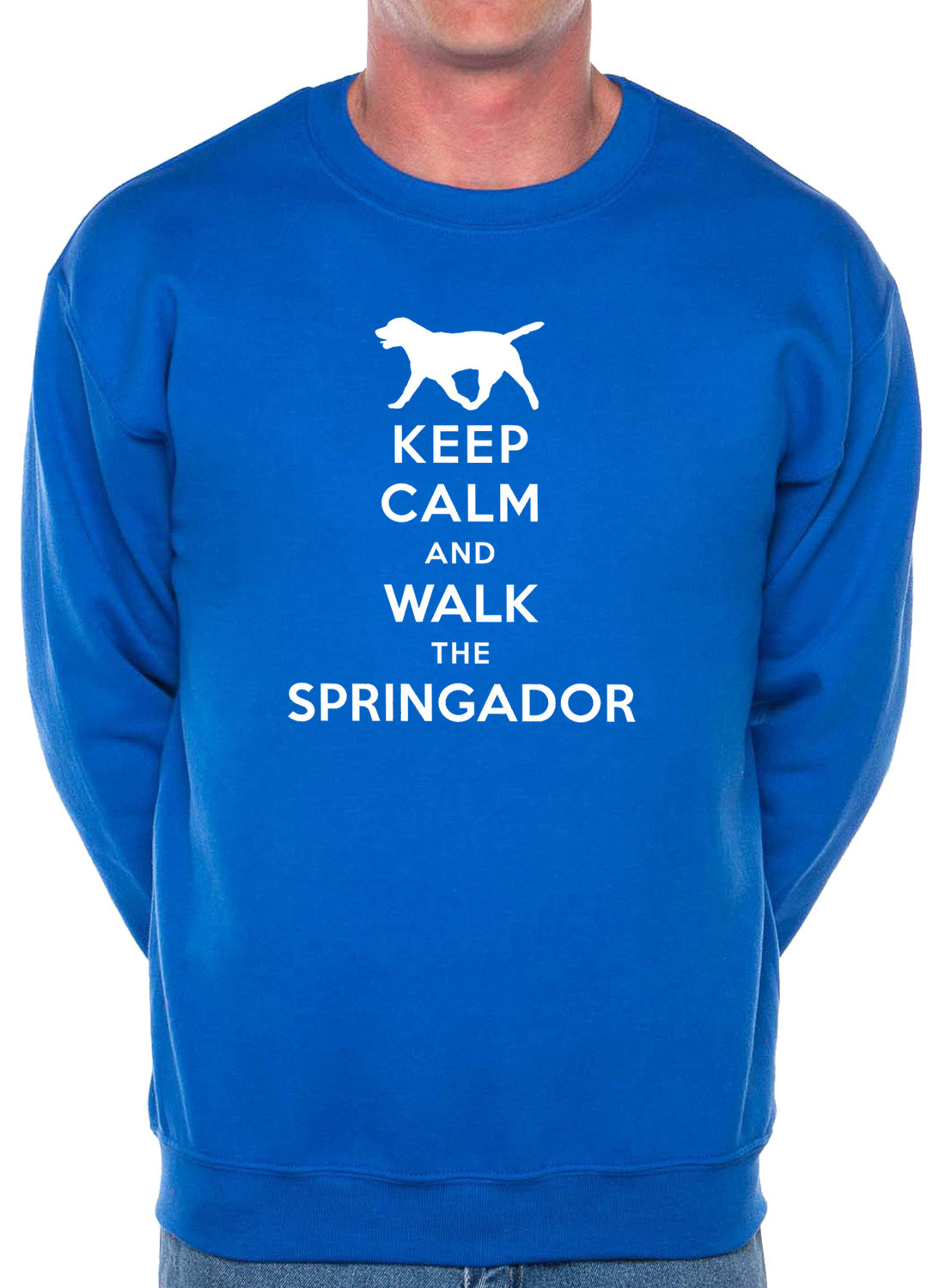 Keep Calm Walk The Springador Dog Lovers Sweatshirt