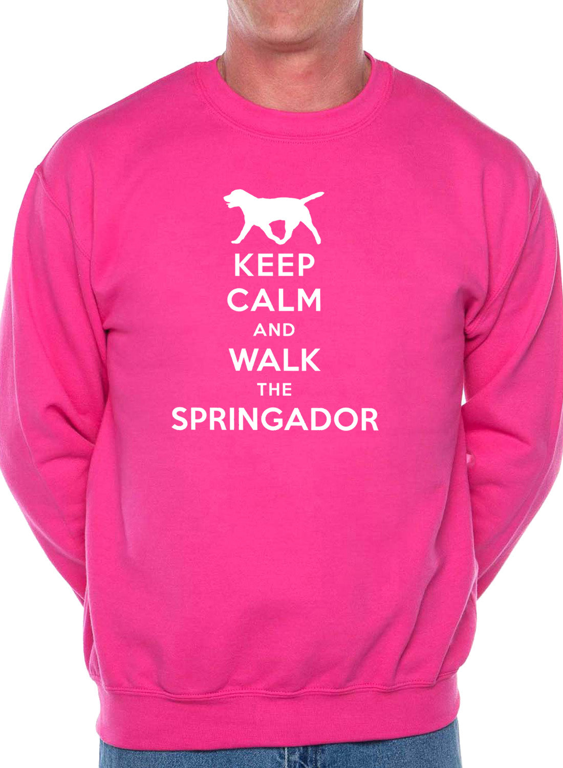 Keep Calm Walk The Springador Dog Lovers Sweatshirt