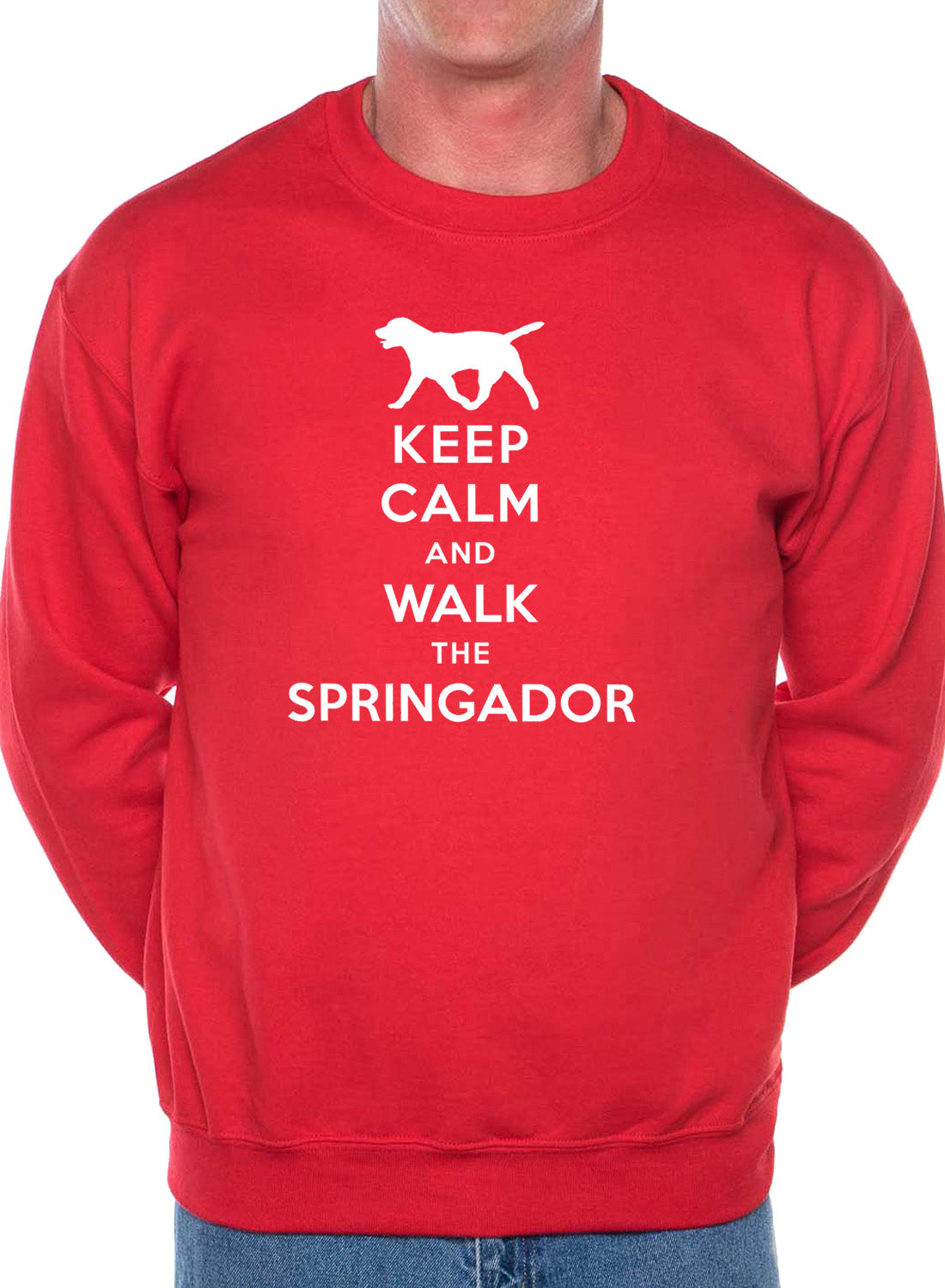 Keep Calm Walk The Springador Dog Lovers Sweatshirt