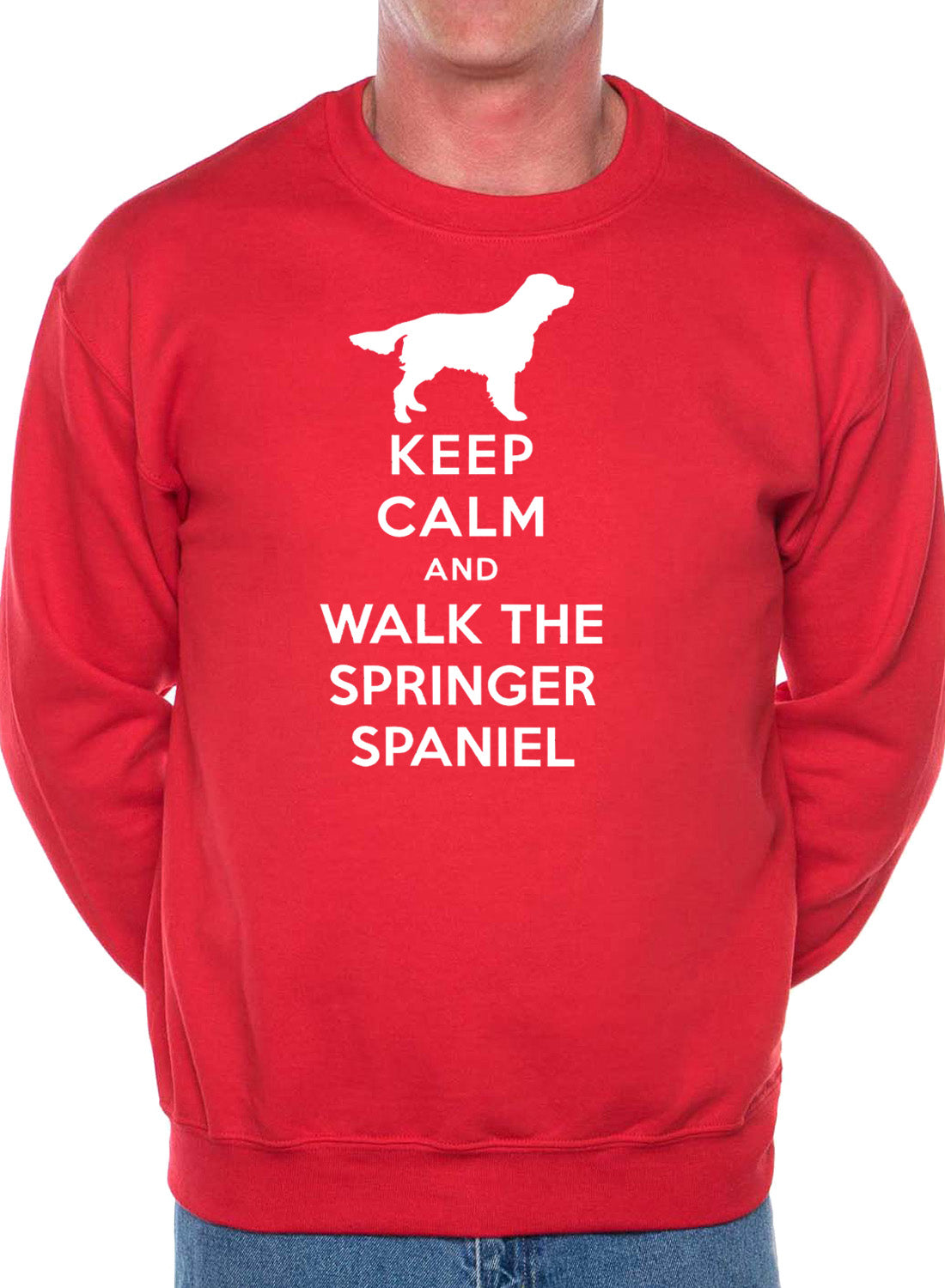Keep Calm Walk The Springer Spaniel Dog Lovers Sweatshirt