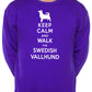 Keep Calm Walk The Swedish Vallhund Dog Lovers Sweatshirt