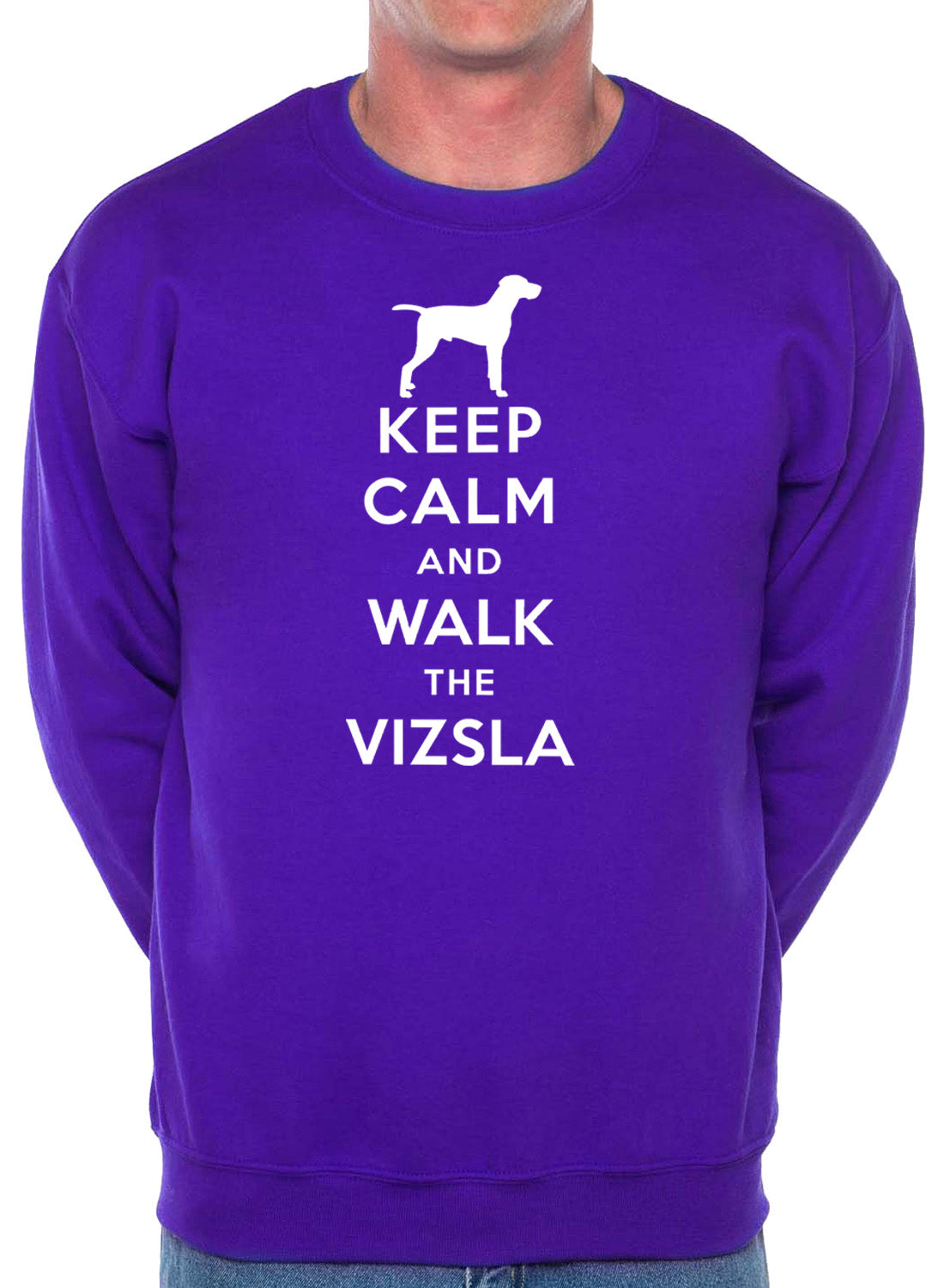Keep Calm Walk The Vizsla Lovers Sweatshirt