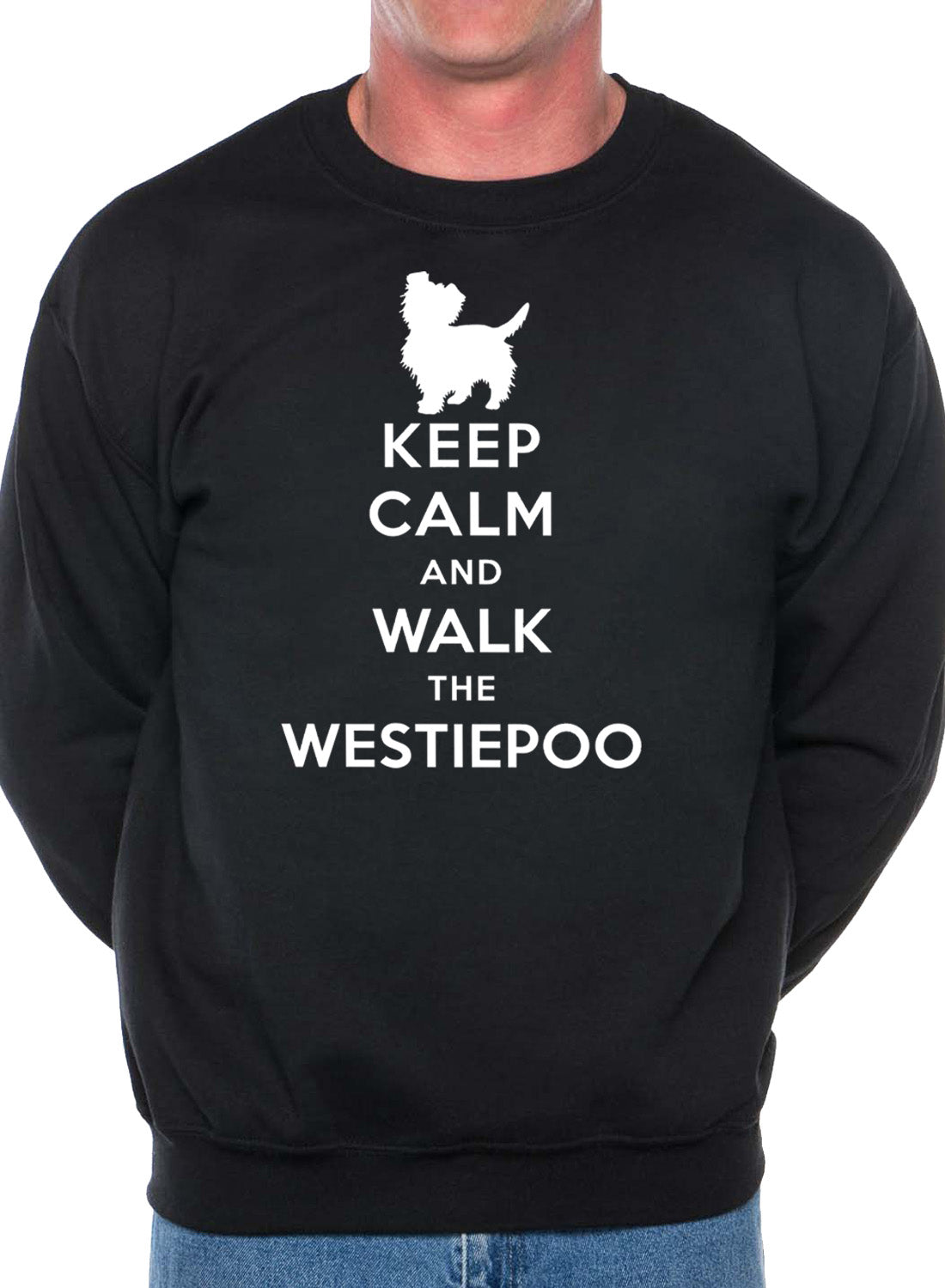 Keep Calm Walk The Westiepoo Dog Lovers Sweatshirt