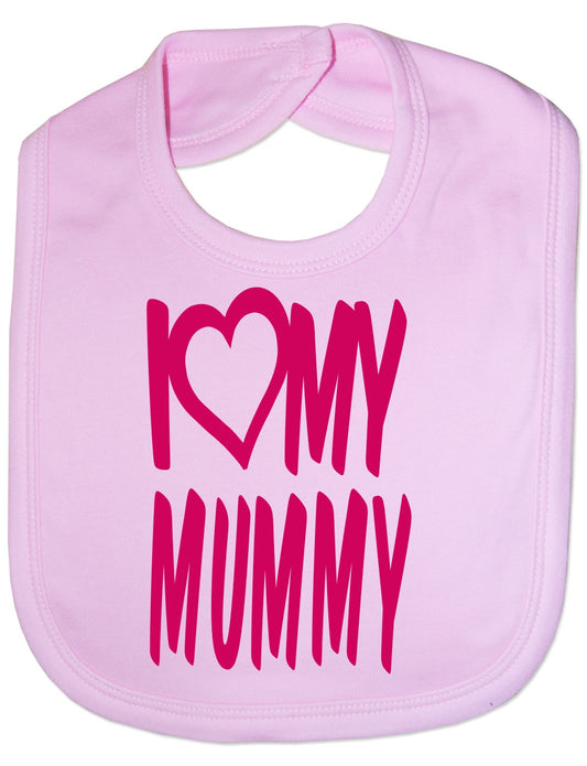 Print4u I Love My Mummy Boys Girls Baby Feeding Bib