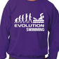 Evolution Of Swimming Unisex Sweatshirt