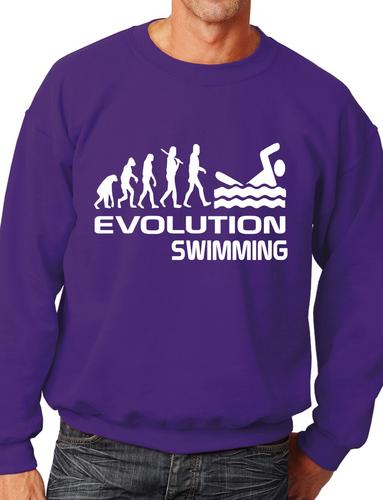Evolution Of Swimming Unisex Sweatshirt