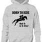 Born To Ride Made Go To School Girls Horse Riding Hoodie Pony