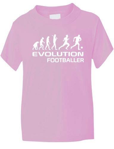 Evolution Of A Footballer Childrens T-Shirt