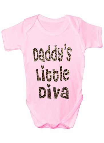 Daddy's Little Diva Baby Onesie Vest