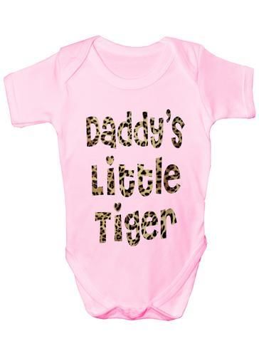 Daddy's Little Tiger Baby Onesie Vest