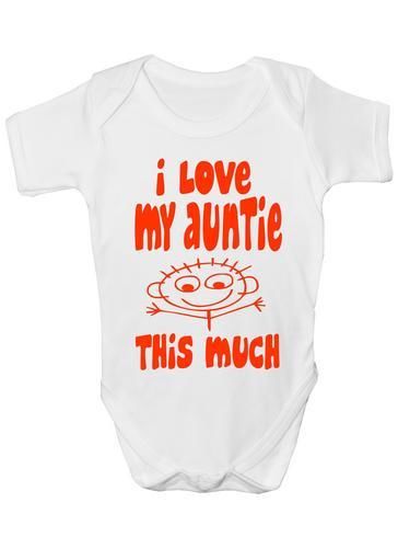 I Love My Auntie This Much Baby Onesie Vest