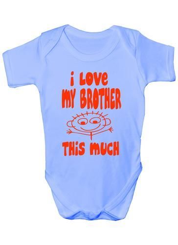 I Love My Brother This Much Baby Onesie Vest