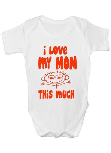 I Love My Mom This Much Baby Onesie Vest