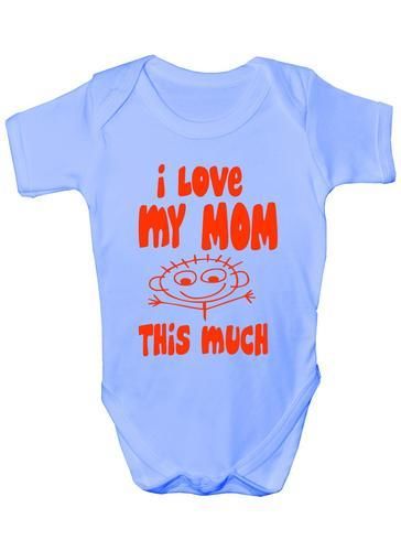 I Love My Mom This Much Baby Onesie Vest