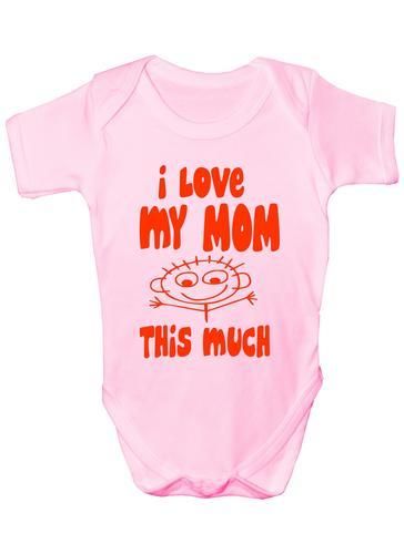 I Love My Mom This Much Baby Onesie Vest