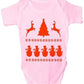 Christmas Snowman Scene Baby Onesie Vest