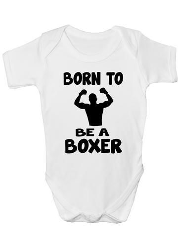 Born To Be A Boxer Sport Baby Onesie Vest