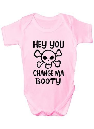 Hey You Change Ma Booty Pirate Baby Onesie Vest