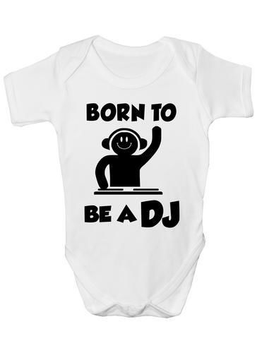 Born To Be A DJ Music Baby Onesie Vest