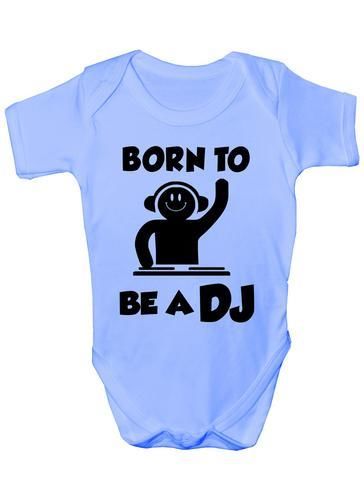 Born To Be A DJ Music Baby Onesie Vest