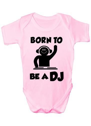 Born To Be A DJ Music Baby Onesie Vest