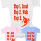 Steps To a Surfer Surfing Funny Baby Onesie Vest