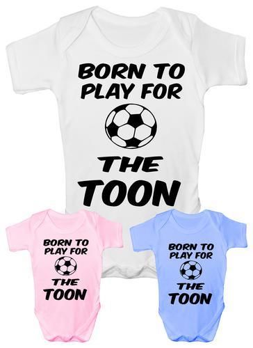 Born To Play For Toon Newcastle  Baby Onesie Vest