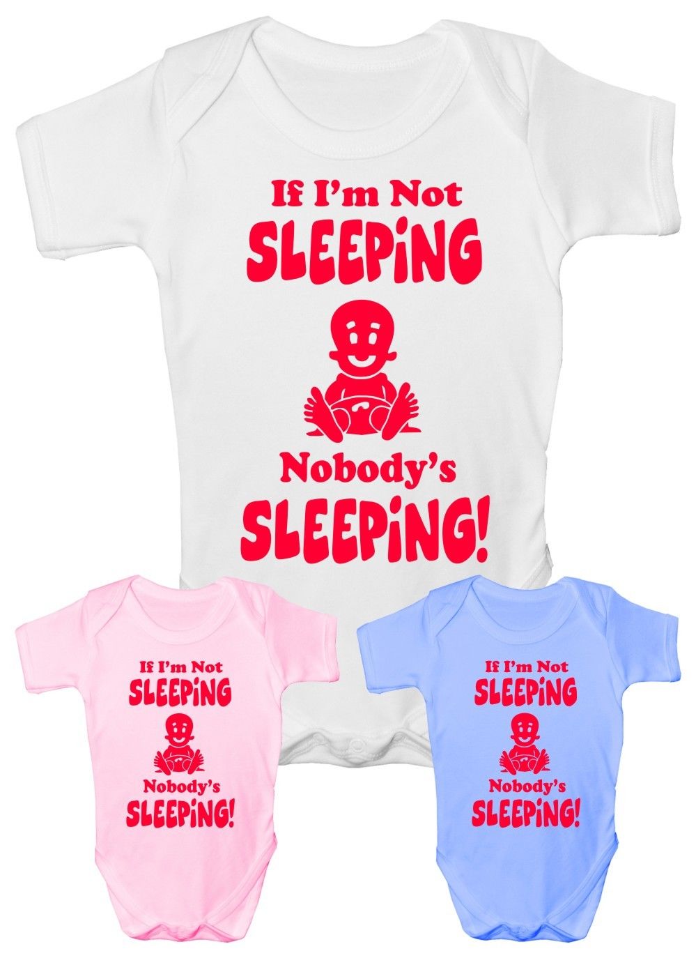 If I'm Not Sleeping Funny Baby Onesie Vest Babies