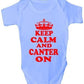 Keep Calm and Canter On Horse Pony Funny Baby Onesie Vest