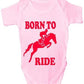 Born To Ride Horse Riding Pony Baby Onesie Vest