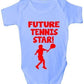 Future Tennis Star Sport Baby Onesie Vest