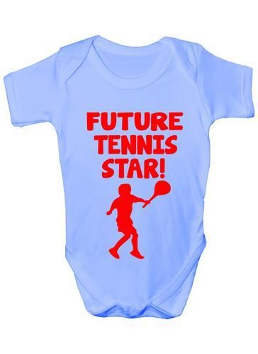 Future Tennis Star Sport Baby Onesie Vest