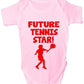 Future Tennis Star Sport Baby Onesie Vest