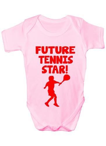 Future Tennis Star Sport Baby Onesie Vest